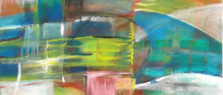 La coupe rose - peinture au fil du temps - 2017