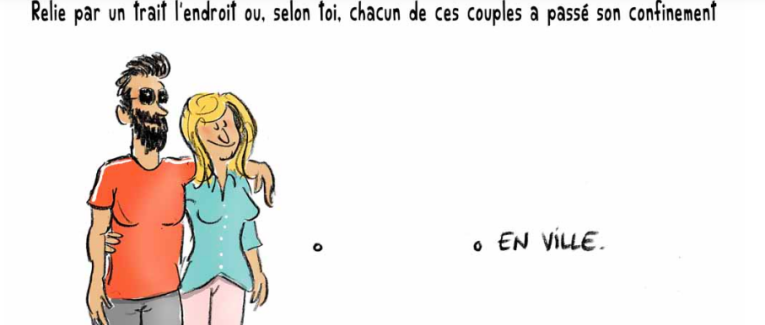 le petit jeu du jour... retrouve ou chacun de ces couples a passé son confinement
