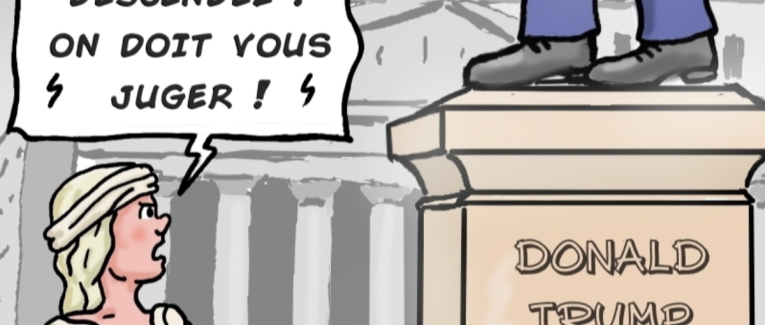 Trump sur son piédestal