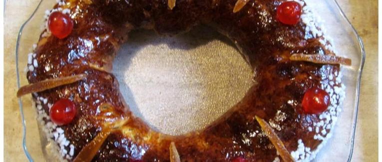 Brioche provençale aux fruits confits ou Couronne des rois