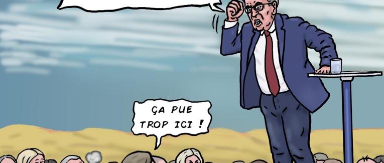 le meeting olfactif de Mélenchon