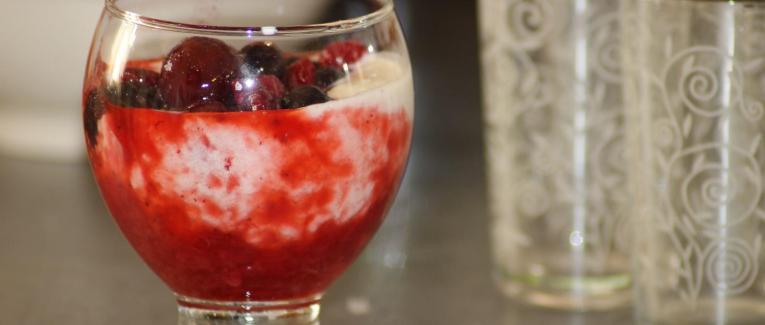 Top chrono aux fruits rouges
