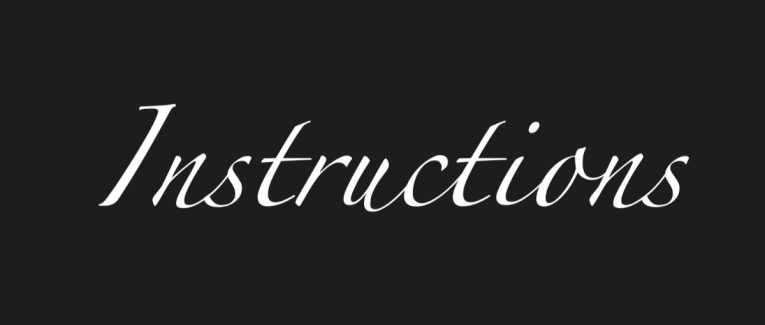 INSTRUCTIONS