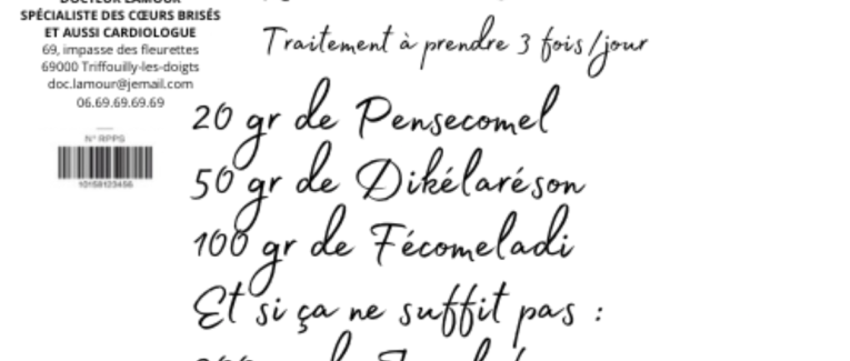 Prescription pour un mariage réussi!