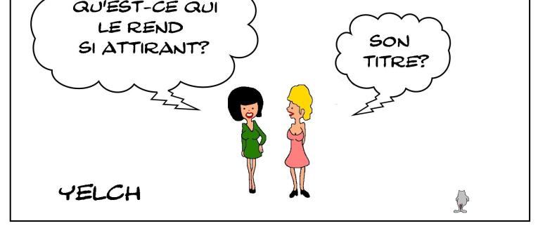 Le chauve va sourire et crâner