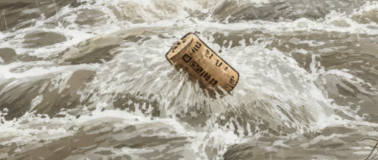 Le bouchon et le ruisseau