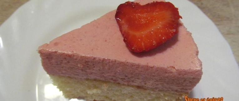 Gâteau Nuage aux fraises