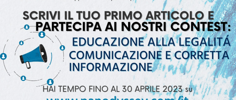 Scrivi il tuo primo articolo e partecipa ai nostri contest