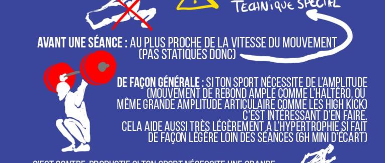 Les étirements c'est bien ou pas ?