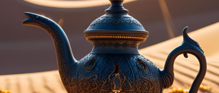 Une lampe en plein désert