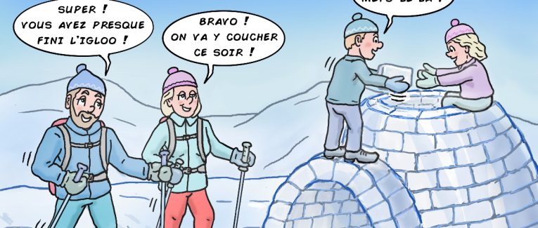 Un super igloo pour passer la nuit !