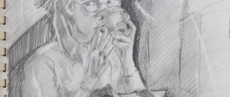En plein éclat - Dessin jeux d'ombres et et de lumières - 1993