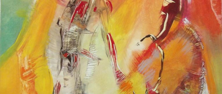 Le visage sans limites - peinture au fil du temps - 2007