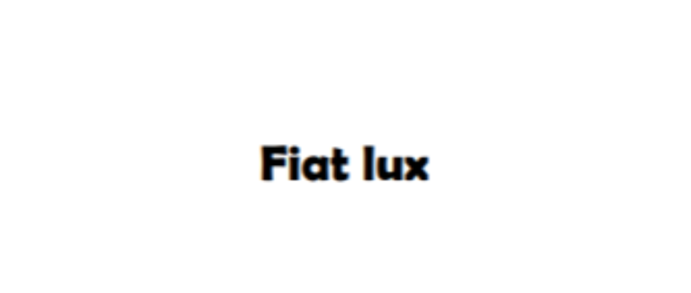 Fiat lux