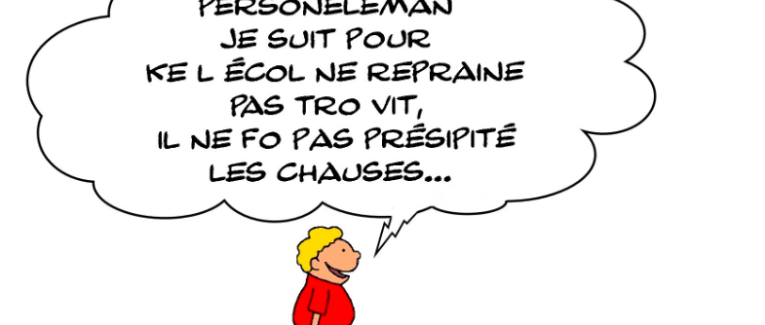 la reprise a l'ecol cè tro tau...