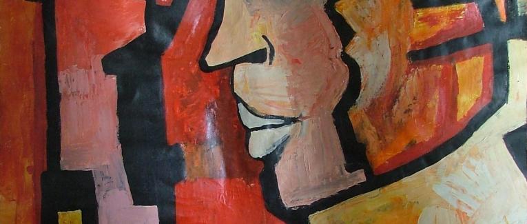 Peintures au fil du temps - Masques et figure - 1988