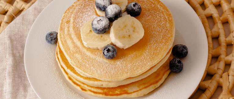 Pancakes ricotta citron