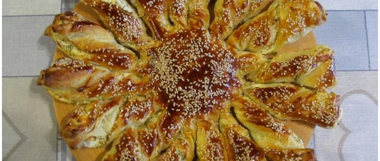 Tarte soleil au fromage frais de chèvre et feta - Recette en vidéo