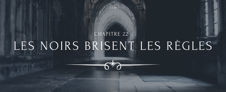 A la Moldue - Chapitre 22 : Les noirs brisent les règles