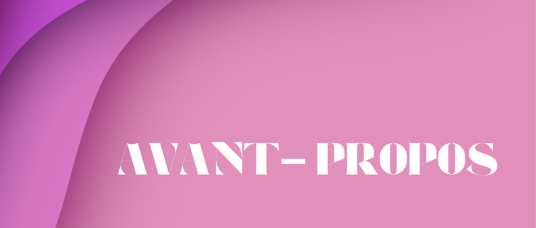 Avant-Propos