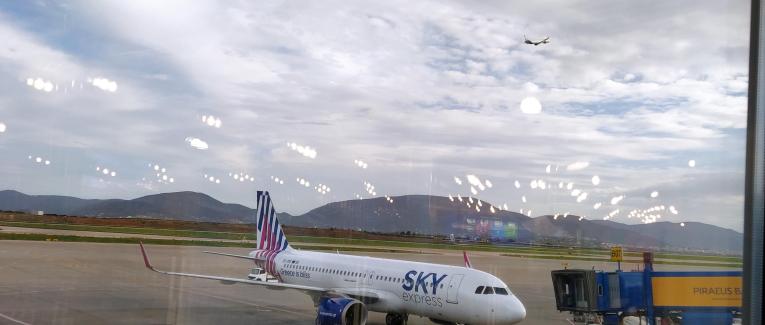 Depuis l'aéroport d'Athènes