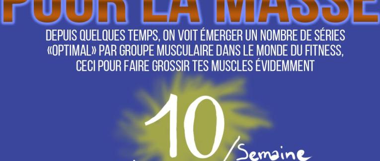 Périodiser son volume par muscle ou combien de séries par semaine pour la masse ?