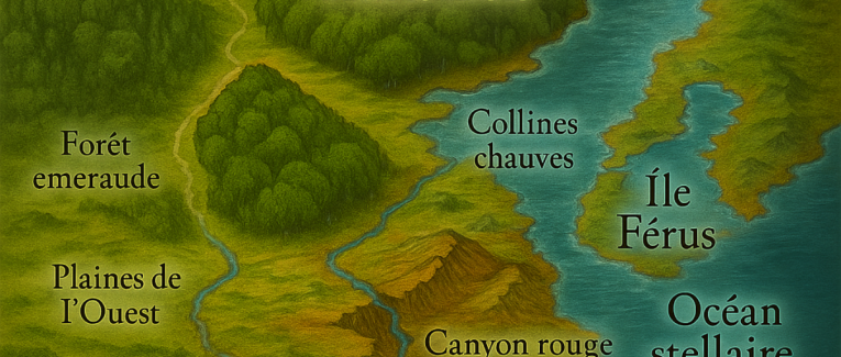 La carte du monde de Falcon-Dog