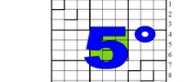 cinquième centrosudoku, avec la solution du quatrième centrosudoku.