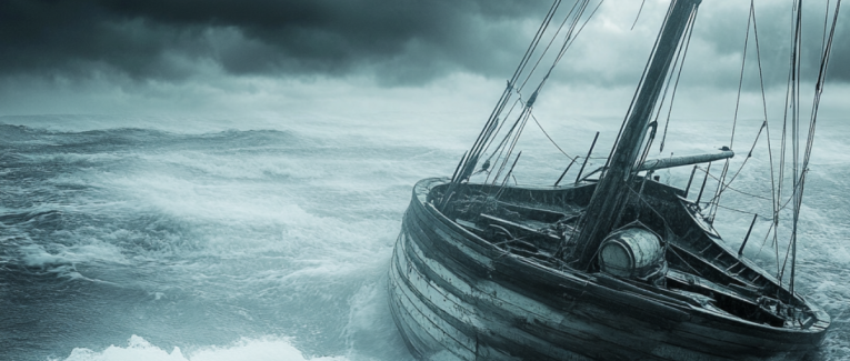 Tempête et naufragé.