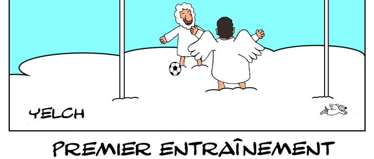 Bruno Martini , ancien gardien de but de l'équipe de France de football , au paradis