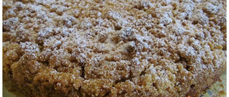 Gâteau citron framboises avec streusel - Recette en vidéo