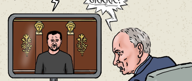 Volodymyr Zelensky à l'Assemblée Nationale