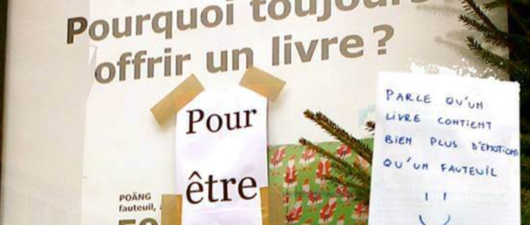 "Pourquoi toujours offrir un livre ?" - bad buzz IKEA - 2013