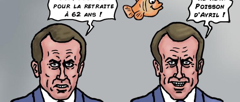 Macron et son poisson d'Avril