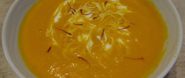 Velouté de carottes au safran