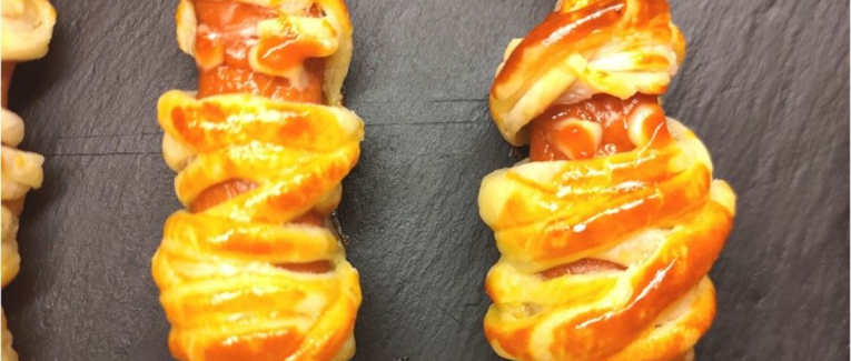 Saucisses déguisées en momies - Recette en vidéo