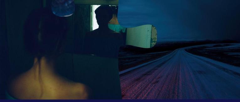 Reflet d'un miroir brisé