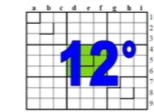 douzième centrosudoku, avec la solution du onzième centrosudoku.