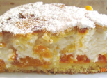Gâteau soufflé au fromage blanc et aux abricots 
