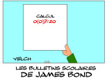 les bulletins scolaires de James Bond : calcul