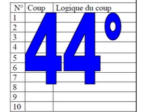 44° diagosudoku, avec la solution du quarante-troisième