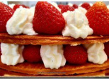 Mille-feuilles aux fraises