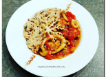 Ragoût de calamars au citron confit et ses 3 riz façon risotto