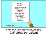 les bulletins scolaires de Jerry Lewis : calcul  