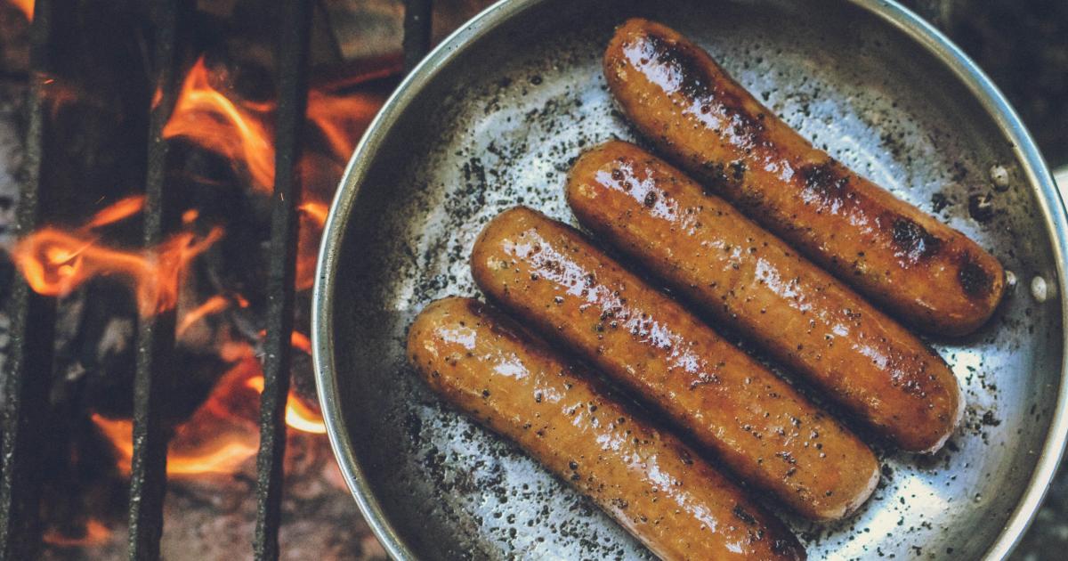Lentilles vertes aux saucisses à ma façon