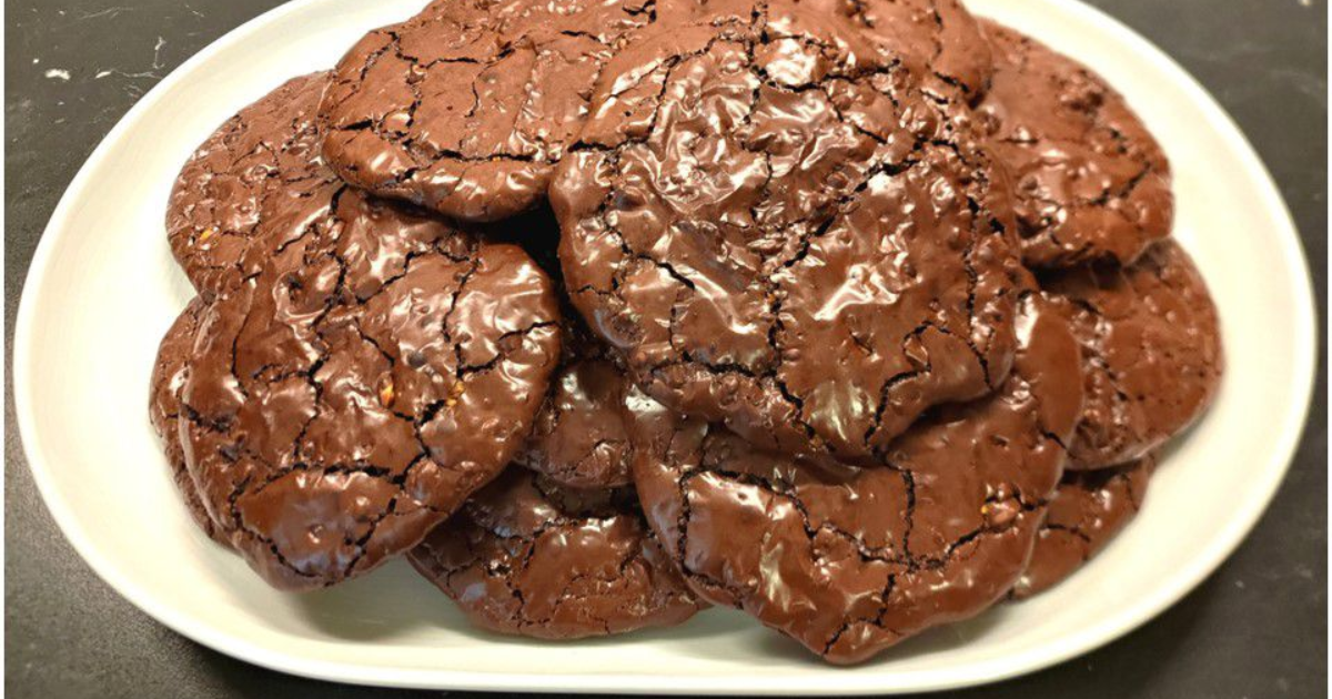Cookies brownies aux noix, sans farine et sans gluten - Recette en vidéo 