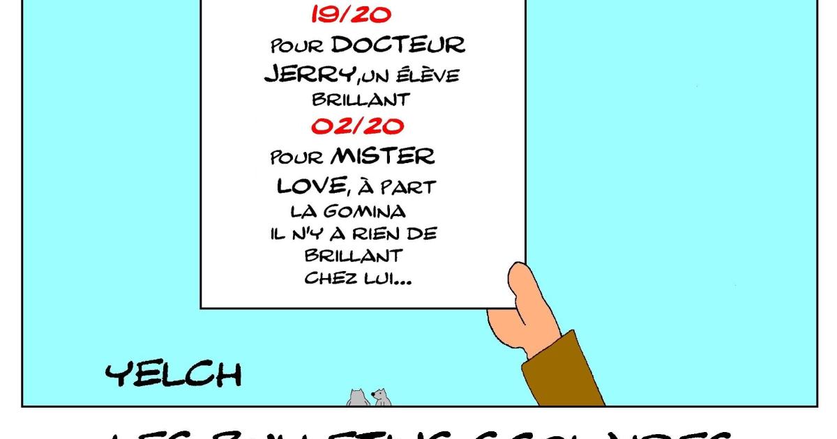 les bulletins scolaires de Jerry Lewis : calcul  