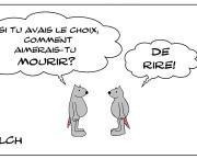 la plus belle mort , mourir de rire 