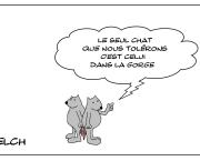 Le chat dans la gorge
