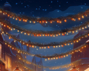 Quand les guirlandes illuminent la ville...